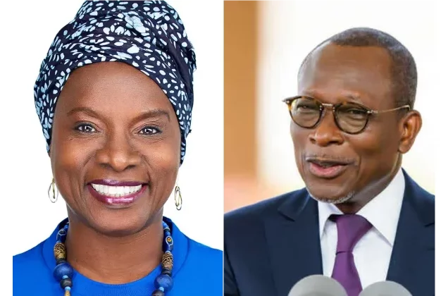 Angélique Kidjo et Patrice Talon