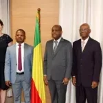 Bénin : les 04 experts internationaux, chargés d'auditer le fichier électoral chez le président de la Cour constitutionnelle