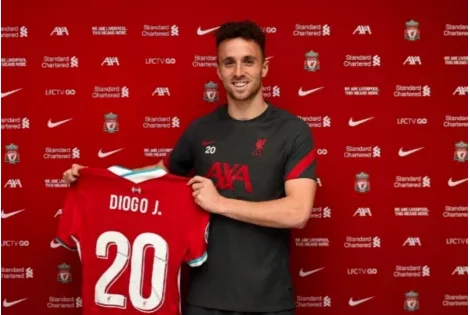Diogo Jota : le numéro 20 du joueur décédé dans un accident de la route, "immortalisé" à Liverpool