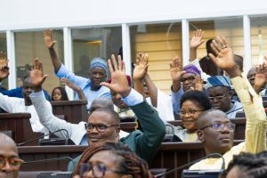 10e législature : le premier rapport d'activités de Joseph Djogbénou adopté à l'unanimité