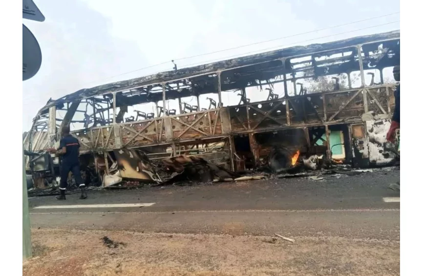 Bénin : voici le bilan provisoire de l'accident du bus de la compagnie Baobab à l'entrée de Malanville