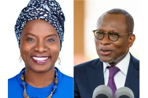 Angélique Kidjo et Patrice Talon