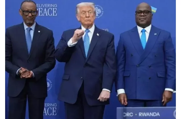 RDC-Rwanda : devant Trump, Tshisekedi et Kagame signent un accord de paix