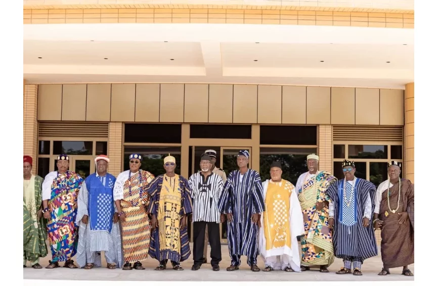 Togo : le Président de la République, Jean-Lucien Savi de Tové reçoit des chefs traditionnels