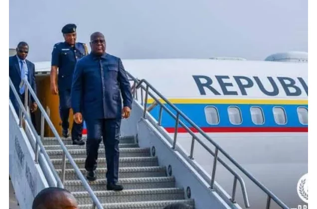 RDC : l'avion du président Tshisekedi suspendu près de 40 minutes en l'air à cause d'une panne