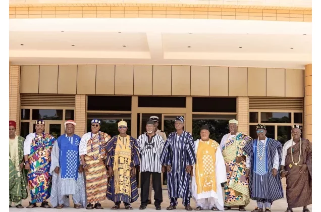 Togo : le Président de la République, Jean-Lucien Savi de Tové reçoit des chefs traditionnels