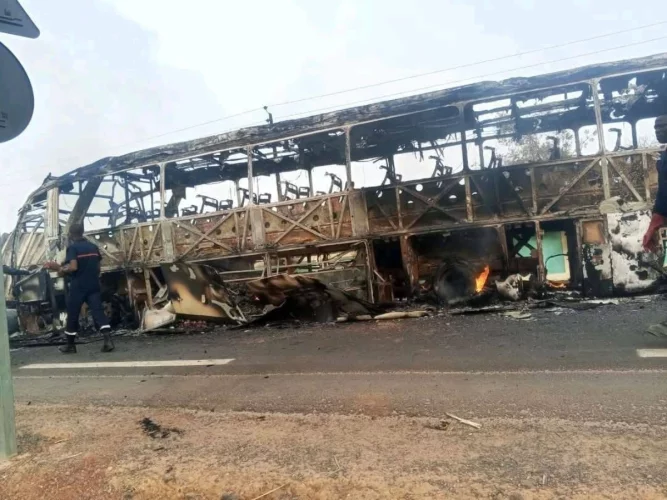 Bénin : voici le bilan provisoire de l'accident du bus de la compagnie Baobab à l'entrée de Malanville