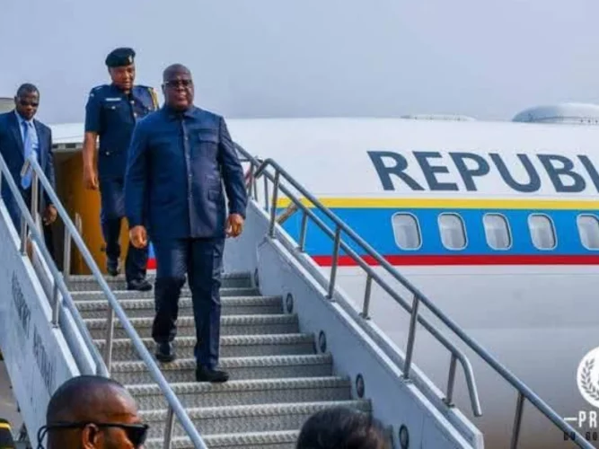 RDC : l'avion du président Tshisekedi suspendu près de 40 minutes en l'air à cause d'une panne