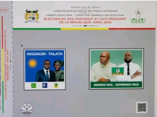 Présidentielle d'avril au Bénin : la CENA valide le spécimen du bulletin unique