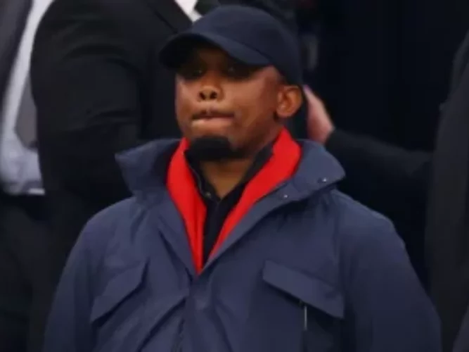 CAN 2025 : la CAF sanctionne Samuel Eto'o, la Fécafoot réagit