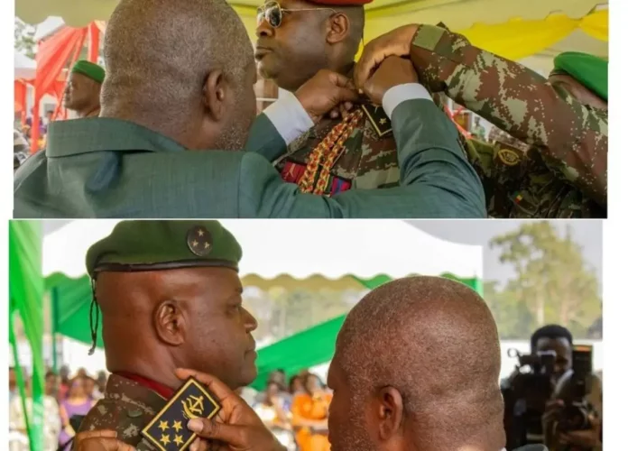 Forces Armée Béninoise : Abou Issa et Faïzou Gomina portent officiellement leurs nouveaux galons