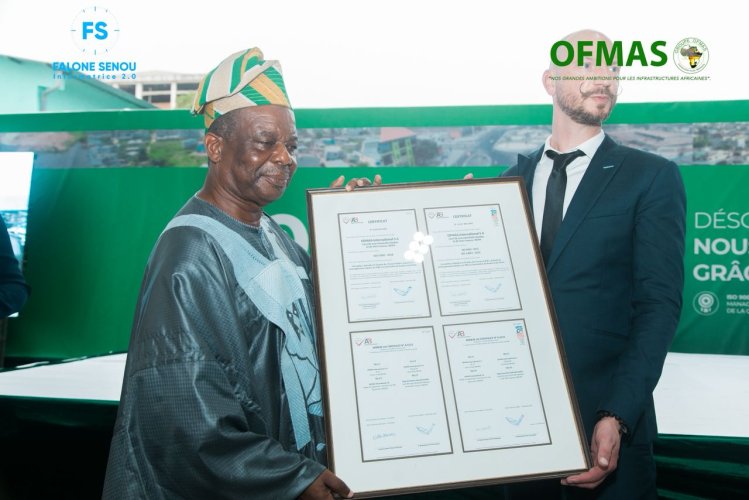 Secteur du BTP au Bénin : Le Groupe OFMAS de Mathurin de Chacus obtient sa triple certification ISO