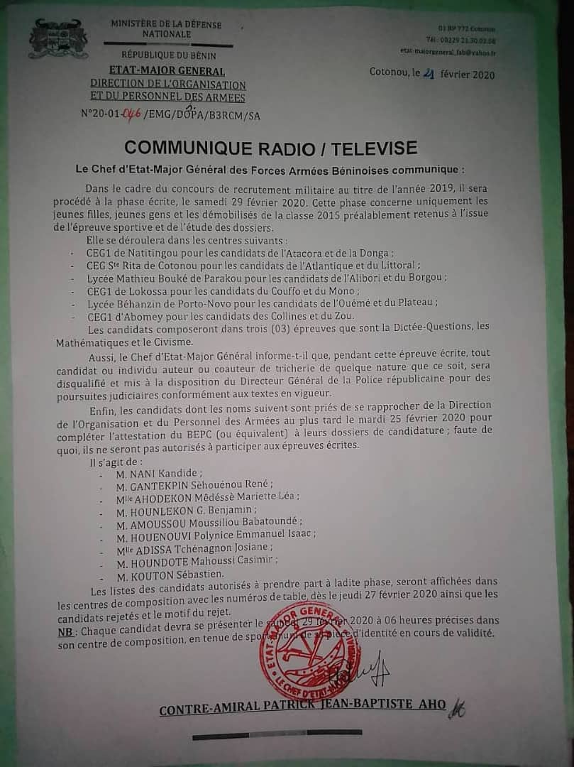 Liste des 09 dossiers incomplets Liste des 09 dossiers incomplets