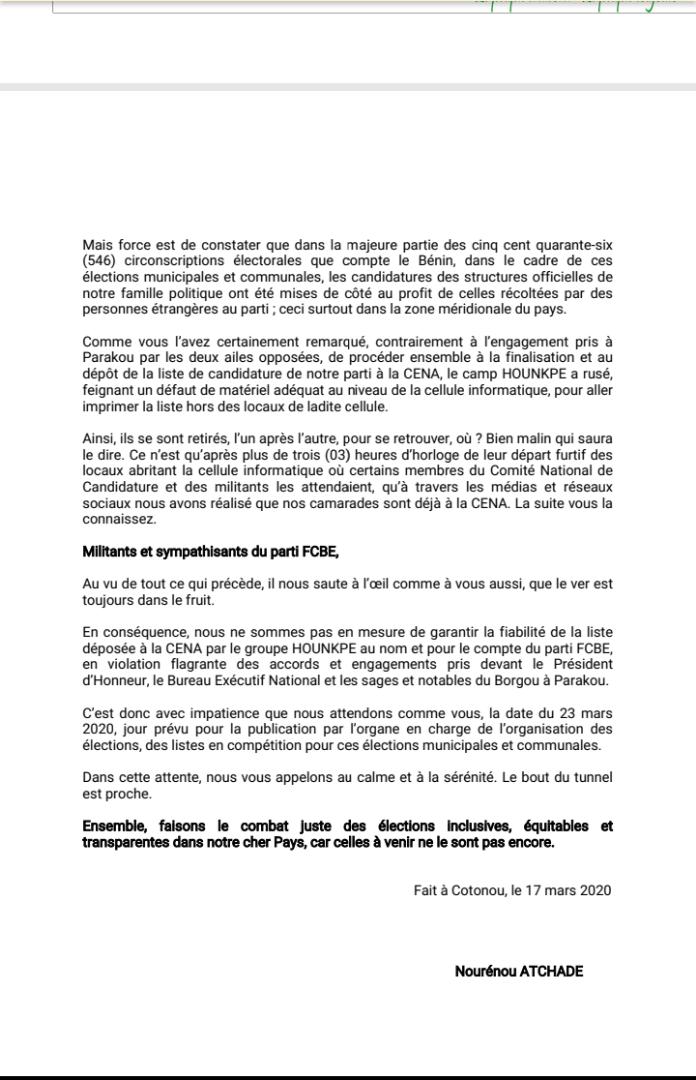 suite du communiqué