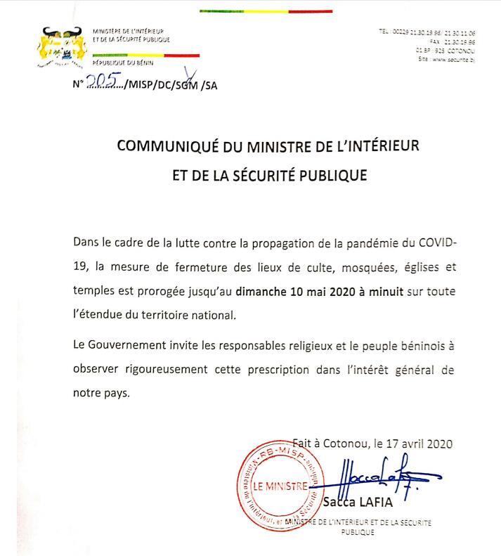 Voici le récent communiqué Voici le récent communiqué