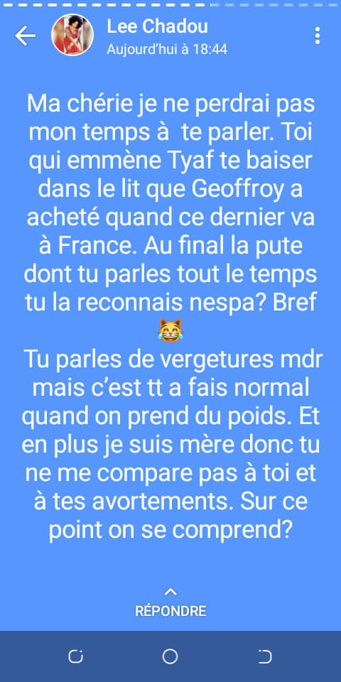 la suite de la ....