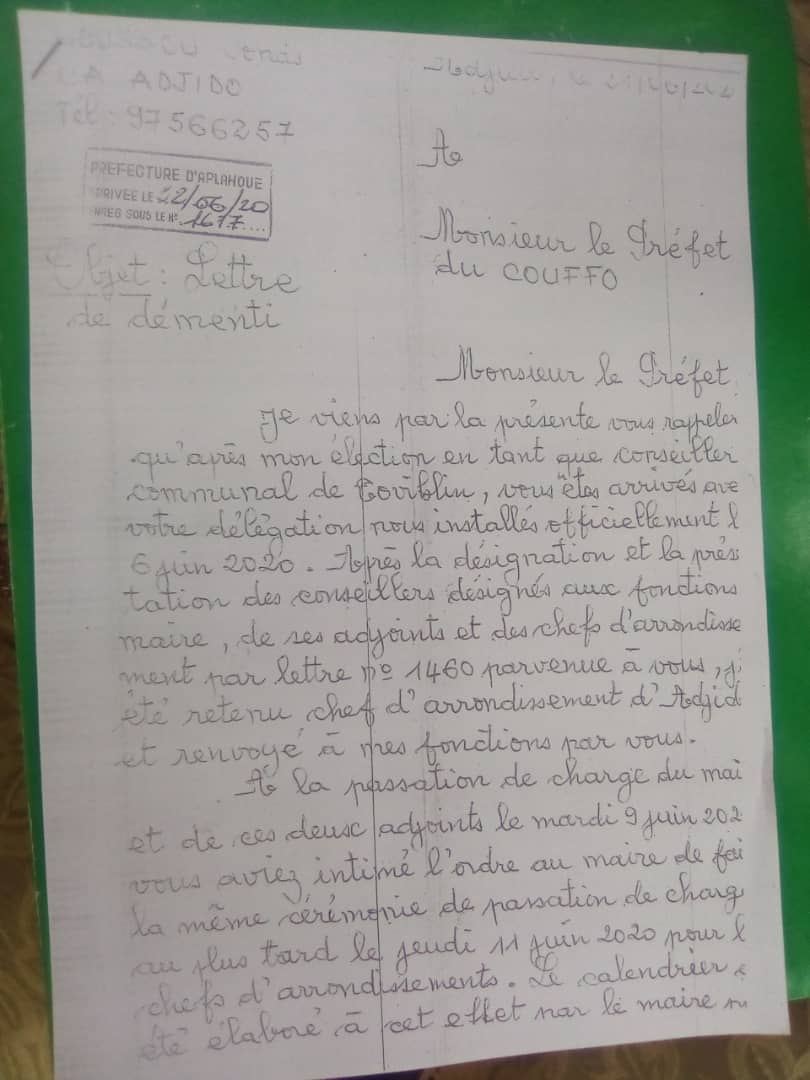 1ère lettre
