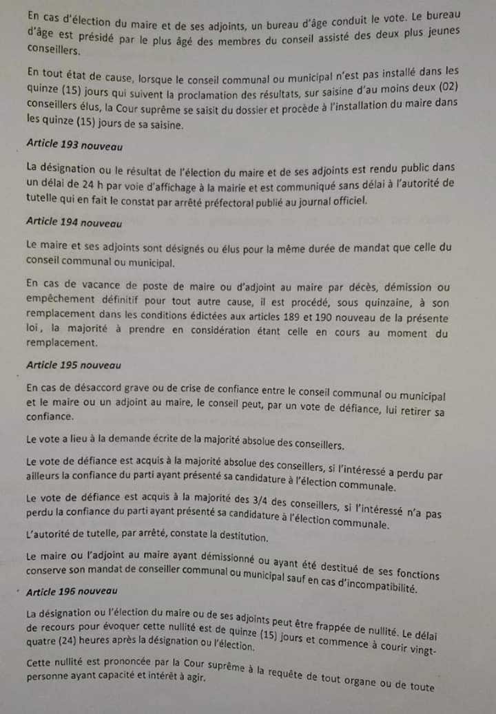 suite de la loi modificative