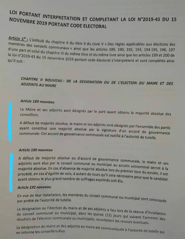suite et fin de la loi modificative