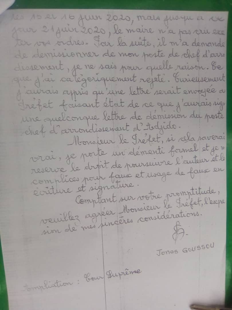 suite de la 1ère lettre