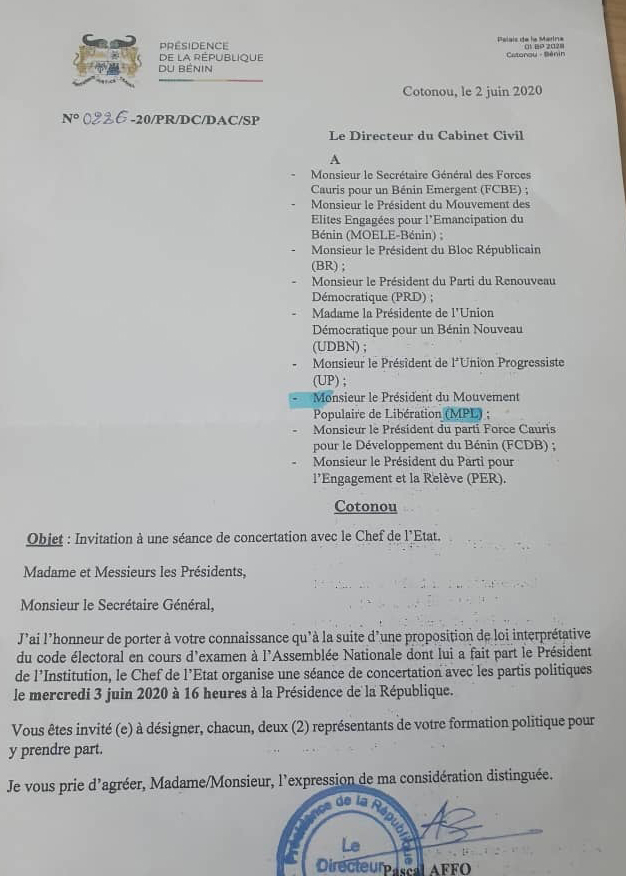 voici la la lettre d'invitation voici la la lettre d'invitation