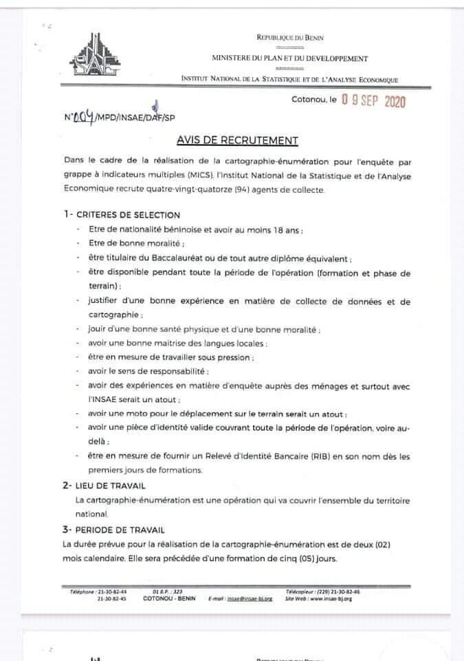 Voici le communiqué Voici le communiqué
