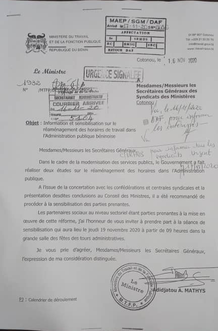 Voici le communiqué Voici le communiqué