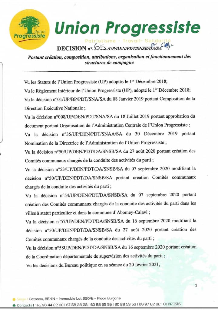 Voici la décision Voici la décision