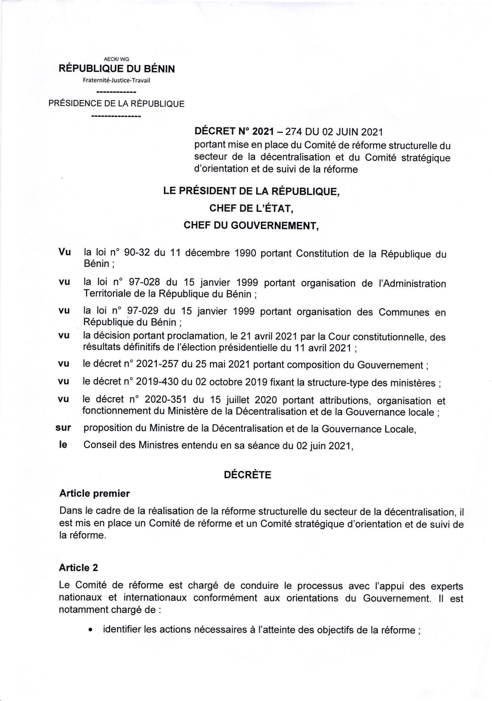 Voici le décret