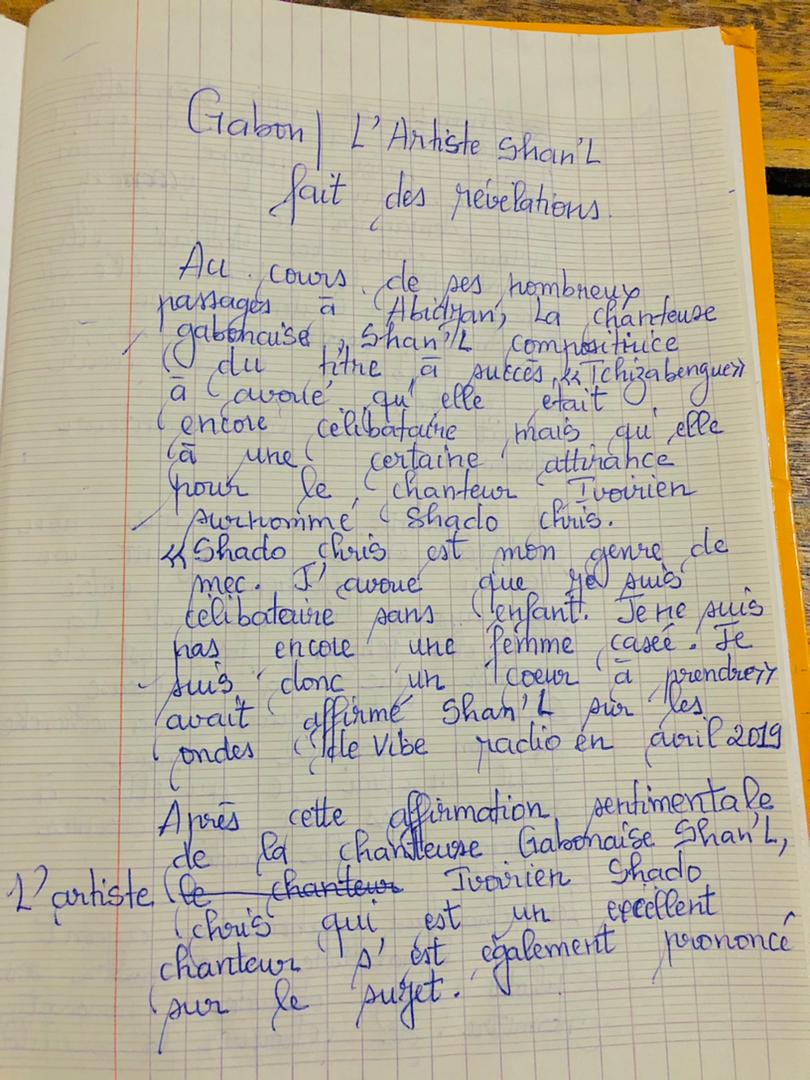 voici les révélations de l'artiste
