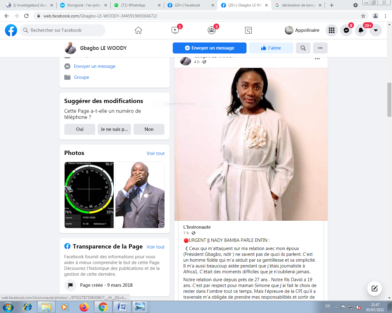 voir le post sur la page facebook