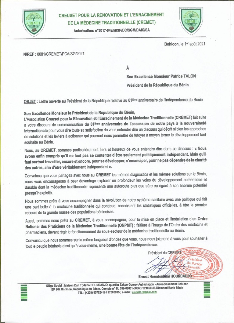 Voici l'intégralité de la lettre Voici l'intégralité de la lettre