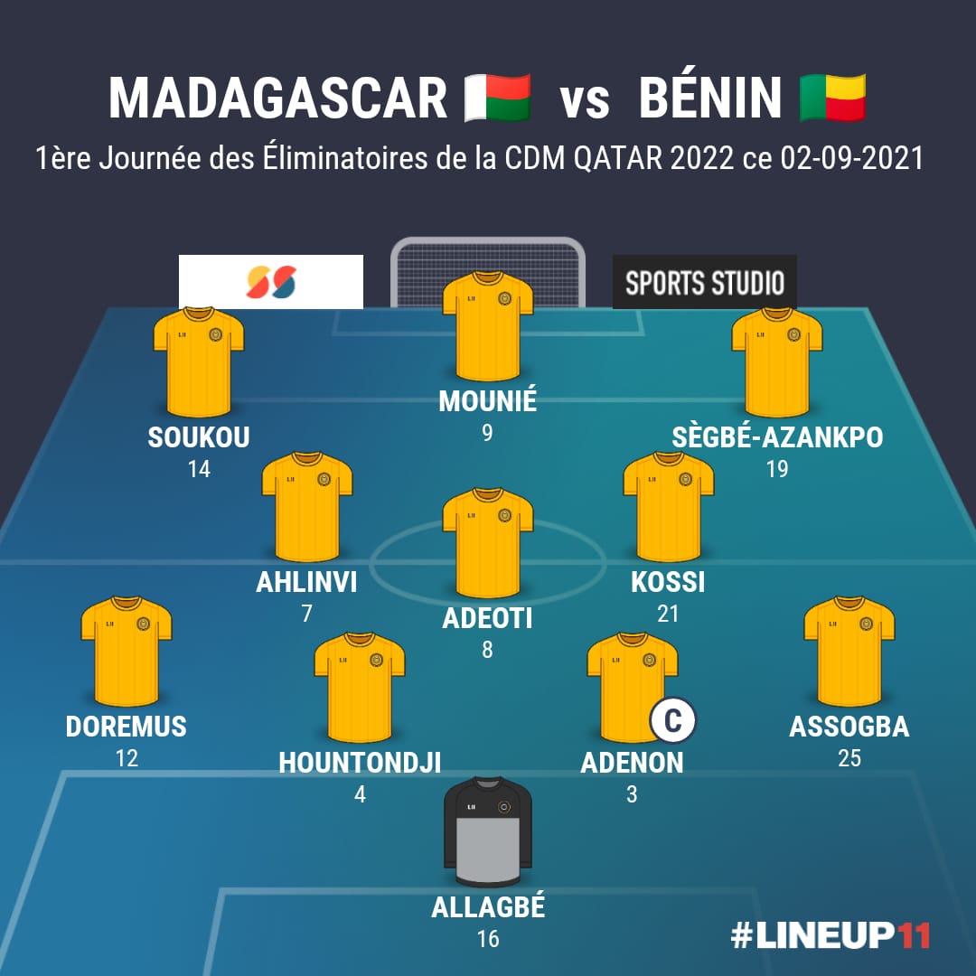 voici le Onze entrant