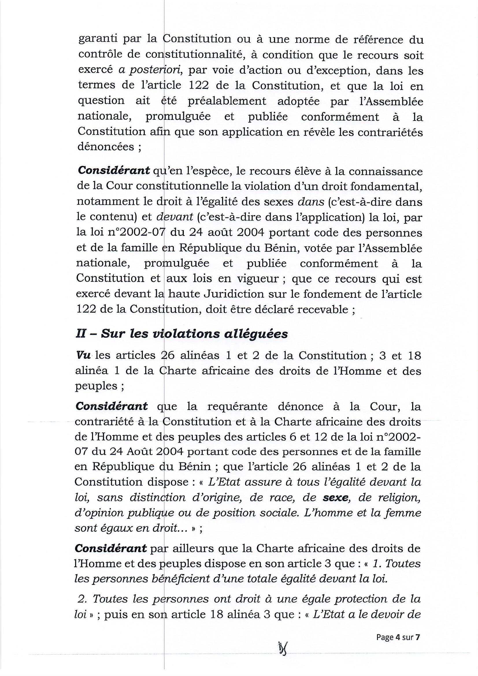 la suite de...