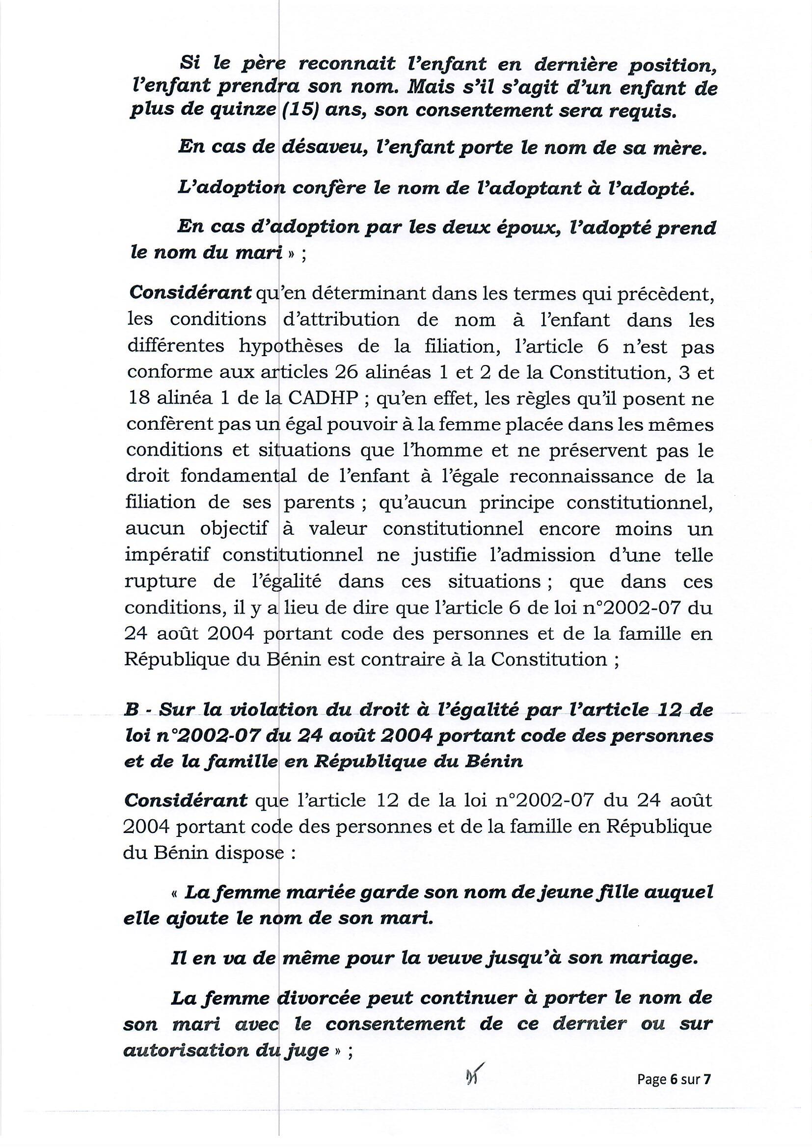 la suite de...