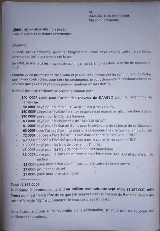 voici la liste