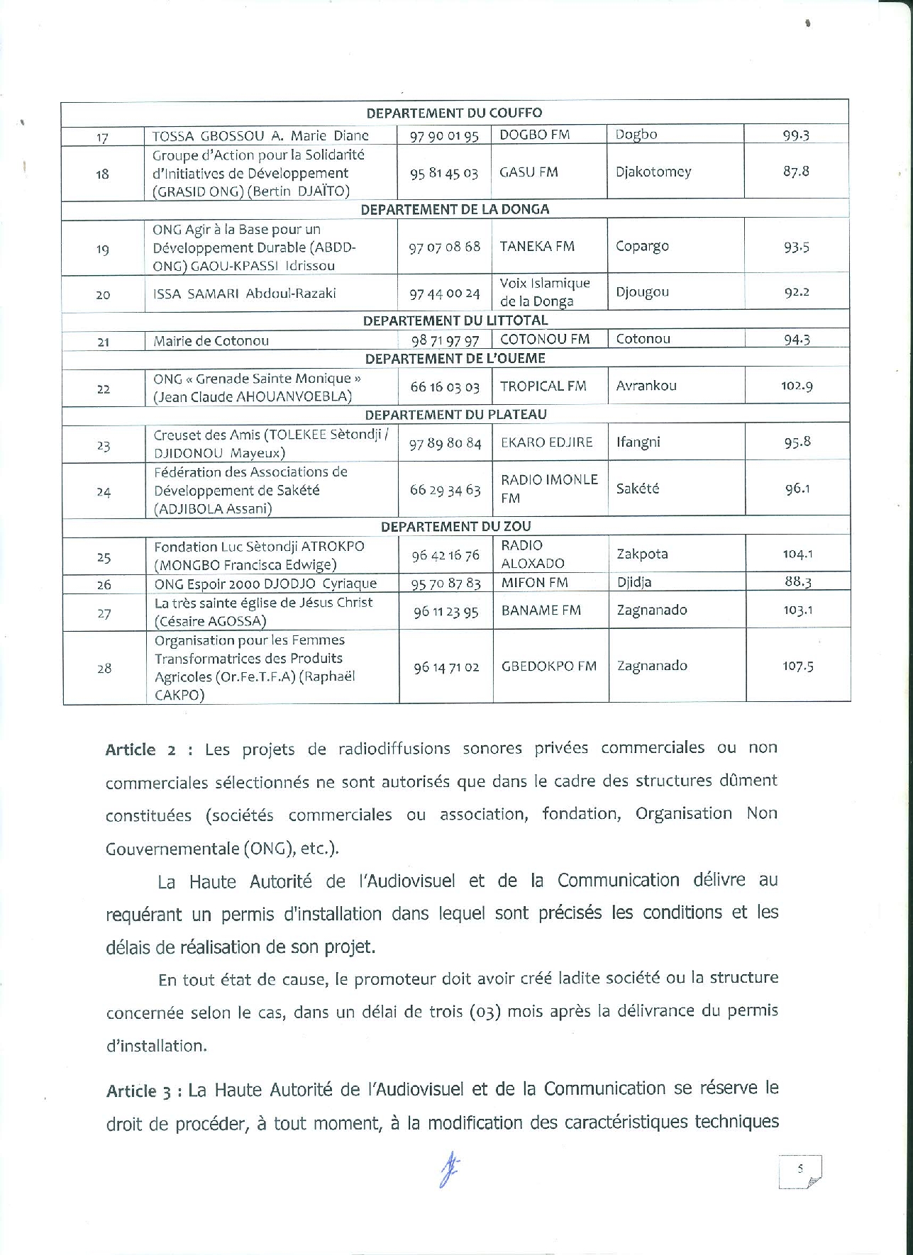 la suite de...