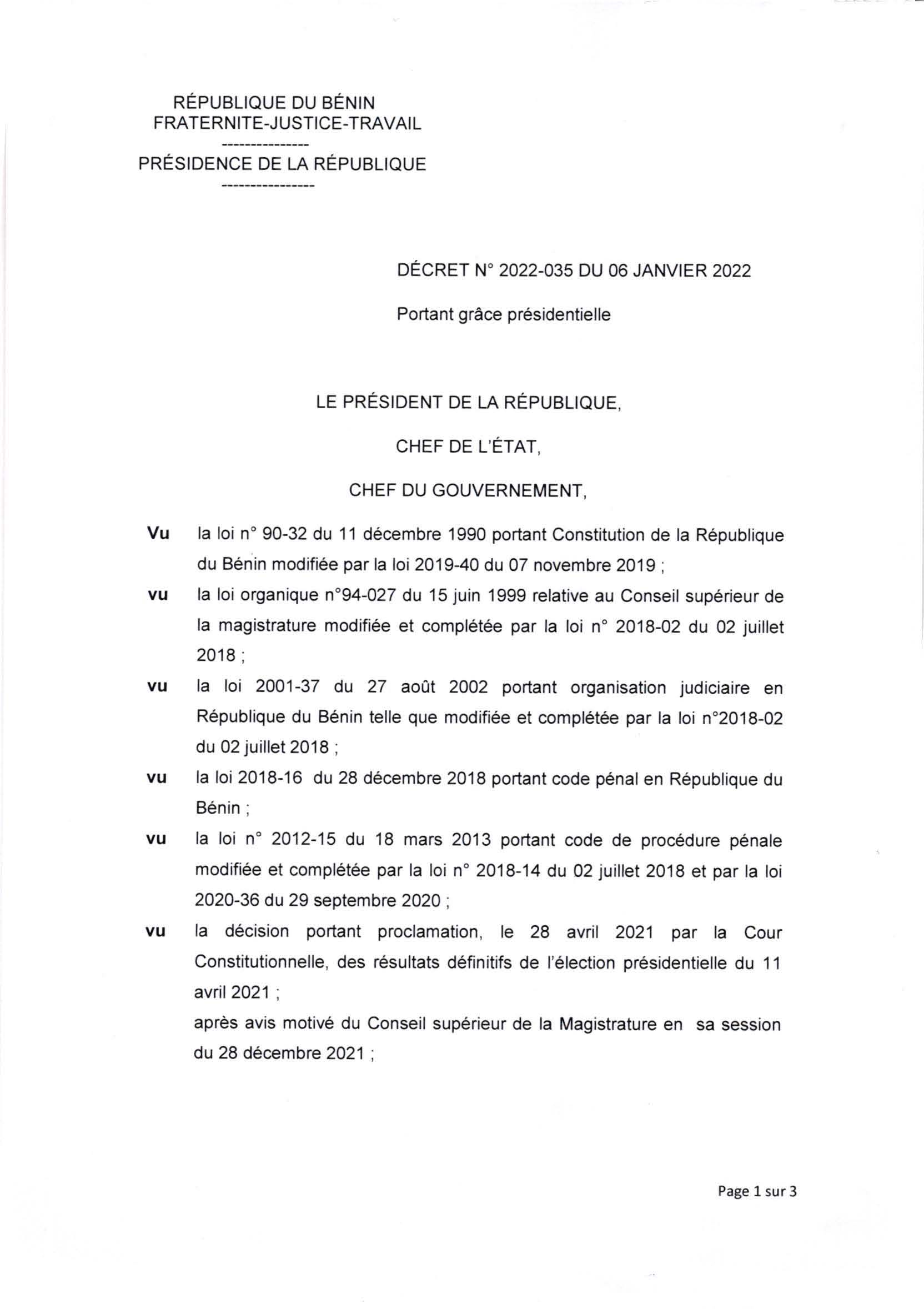 voici le décret