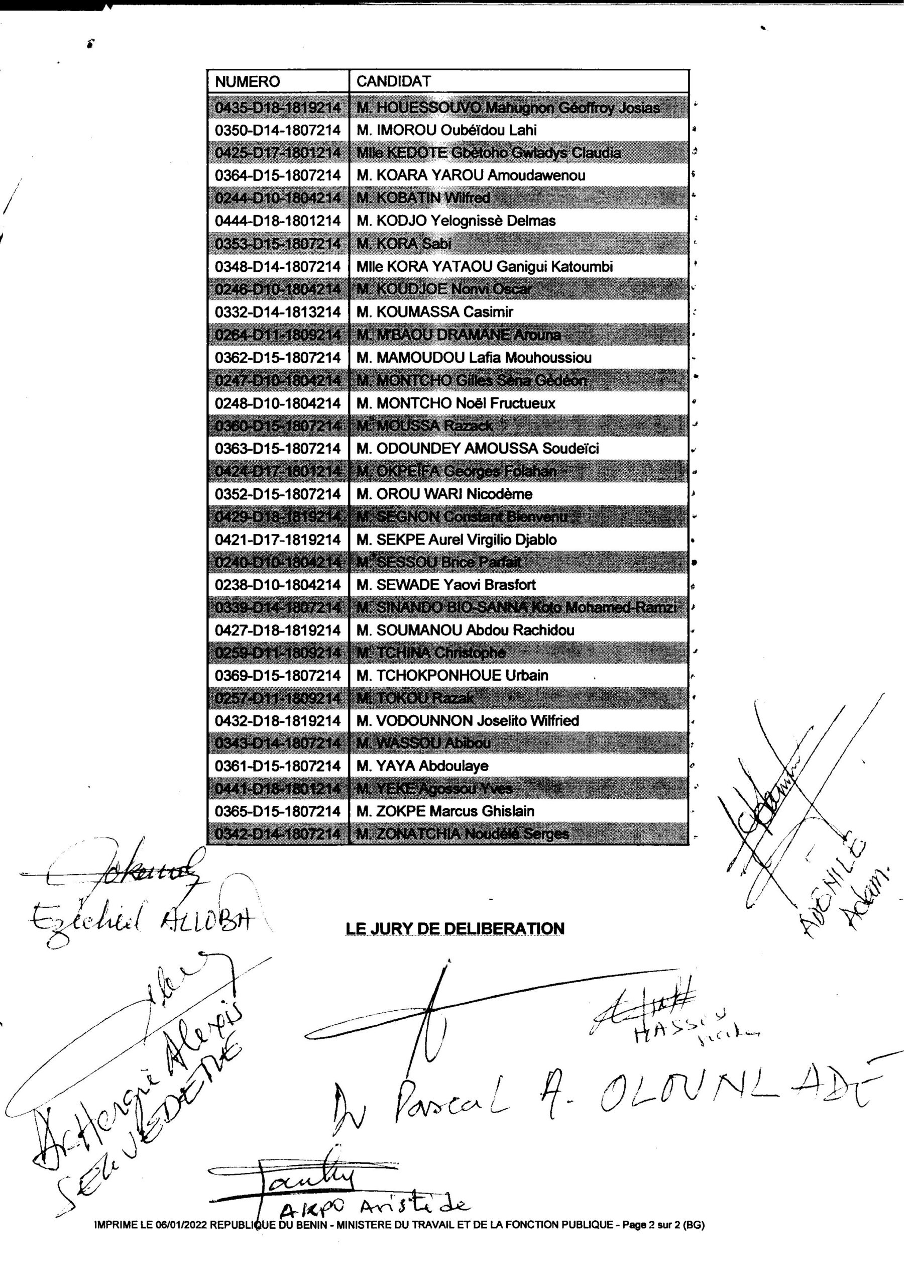 la suite de...