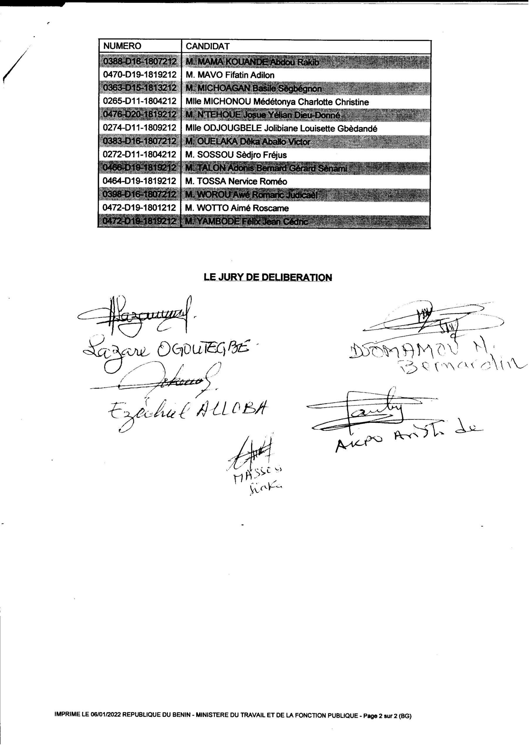 la suite de...