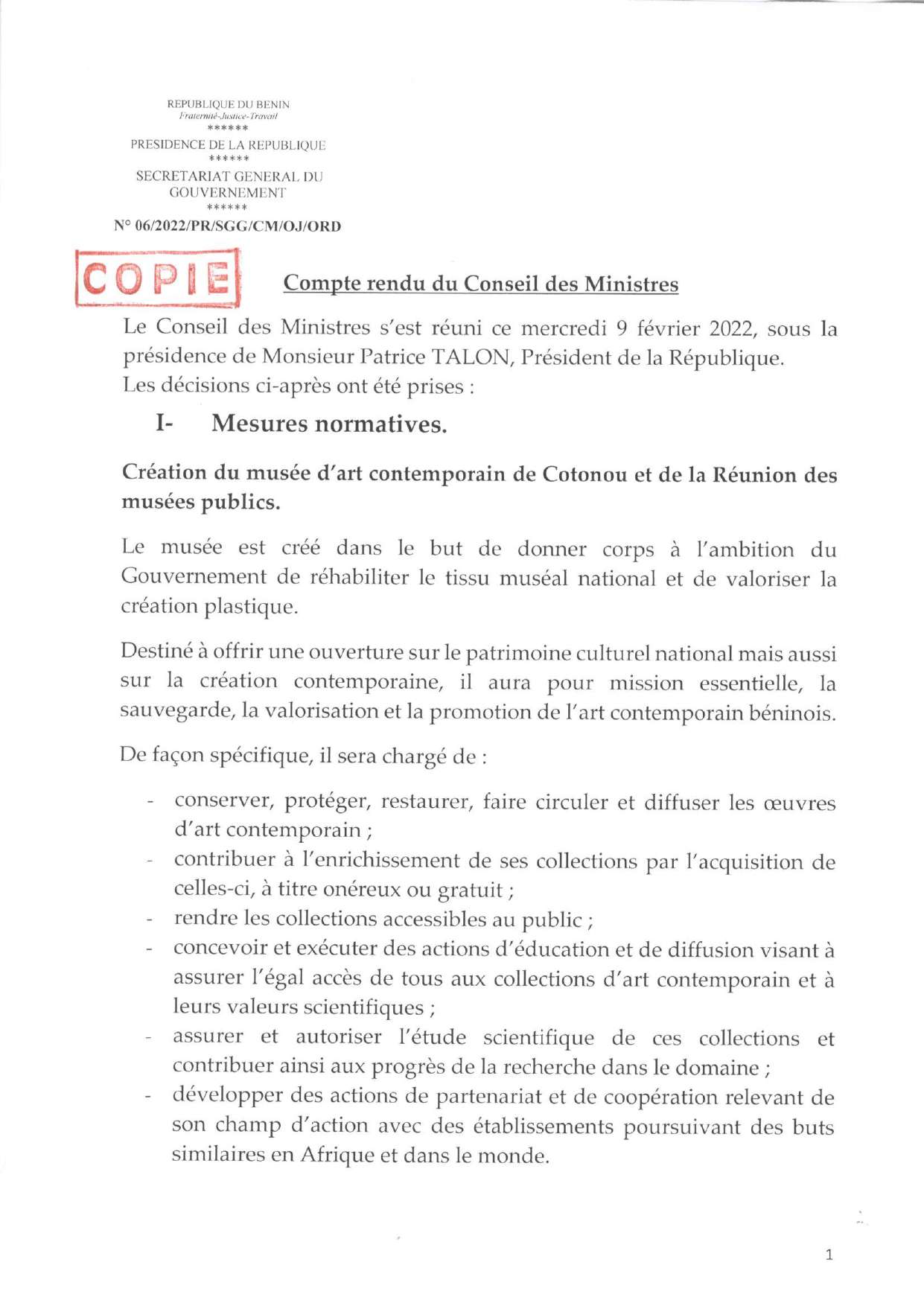 voici le compte rendu