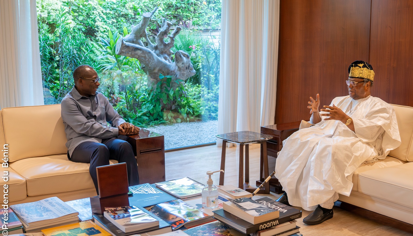 Tête-à-tête entre Patrice Talon et Nicéphore Soglo au domicile privé du Chef de l'Etat