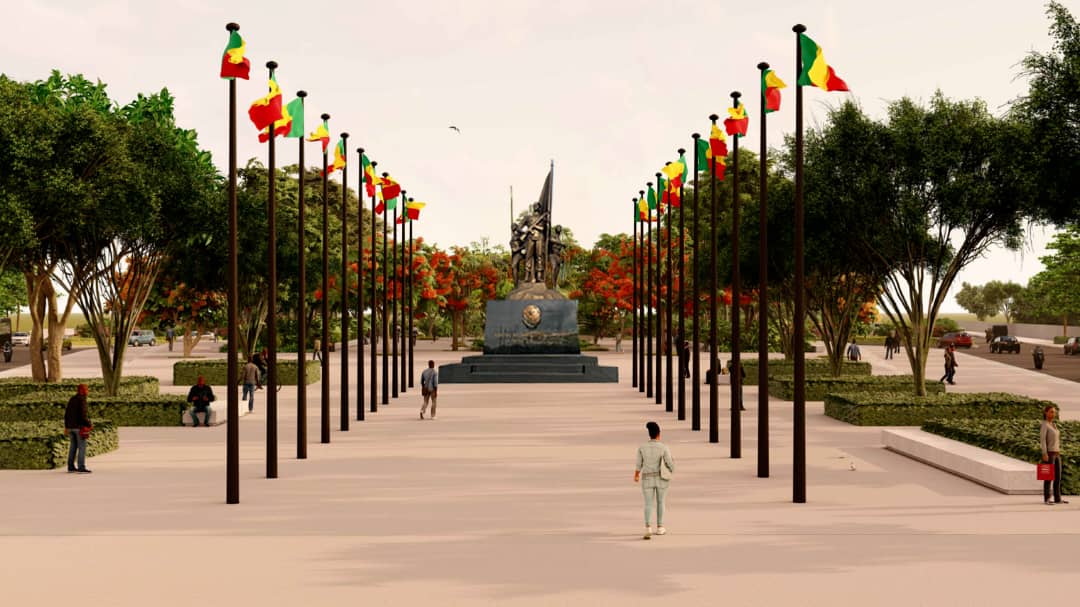 Voici les images de la place