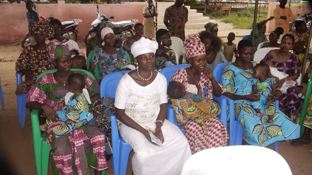 Photo prise lors d'une séance de sensibilisation du SWEDD-Bénin