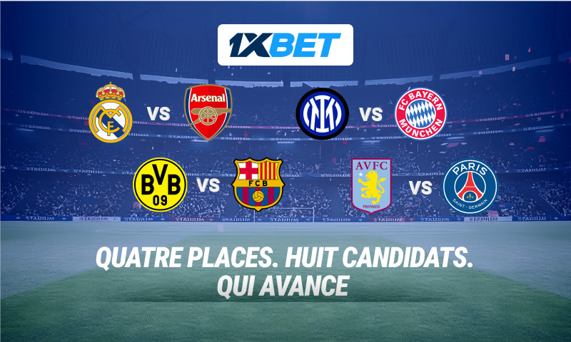 Ligue des champions : pariez sur les matchs décisifs des 1/4 de finale !