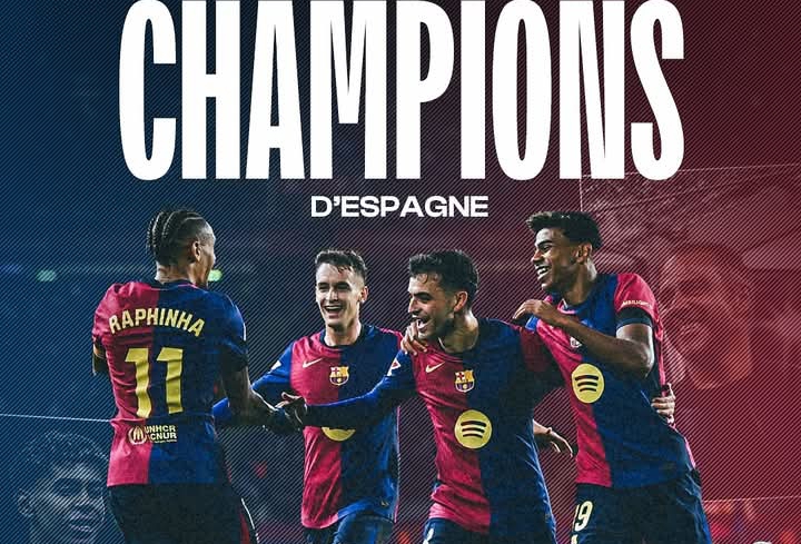 Football : FC Barcelone sacré champion d’Espagne pour la 28ème fois