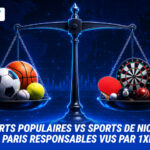 L&rsquo;approche 1xBet du jeu responsable : outsiders ou favoris ? Sports de niche vs sports populaires