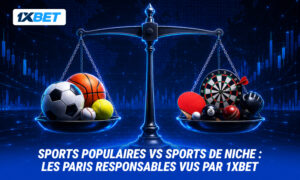 L&rsquo;approche 1xBet du jeu responsable : outsiders ou favoris ? Sports de niche vs sports populaires