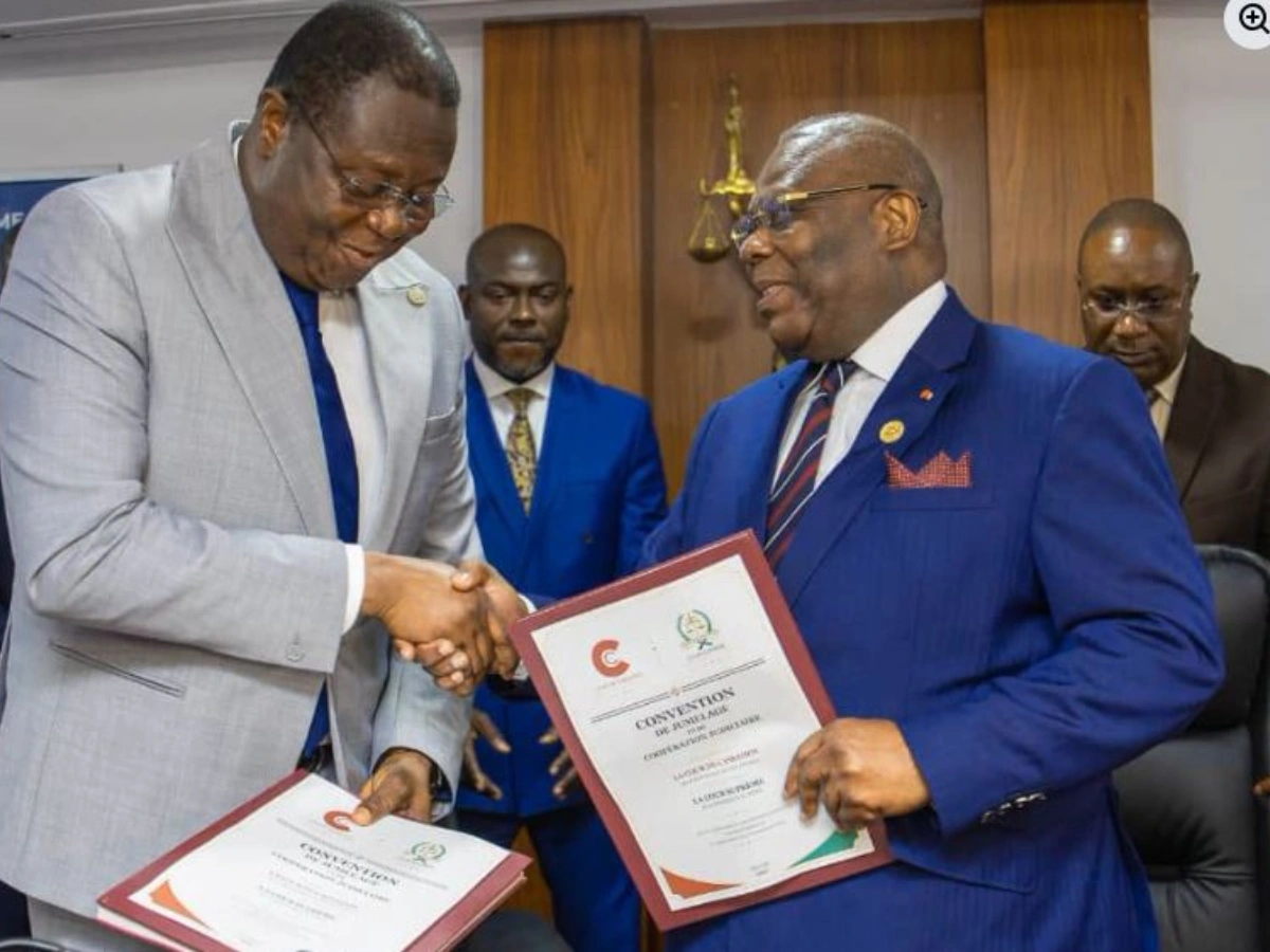 Victor Dassi Adossou scelle le rapprochement entre les Cours suprême du Bénin et de cassation de Côte d’Ivoire