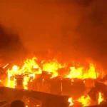 Guinée : un violent incendie ravage le grand marché de Nzérékoré